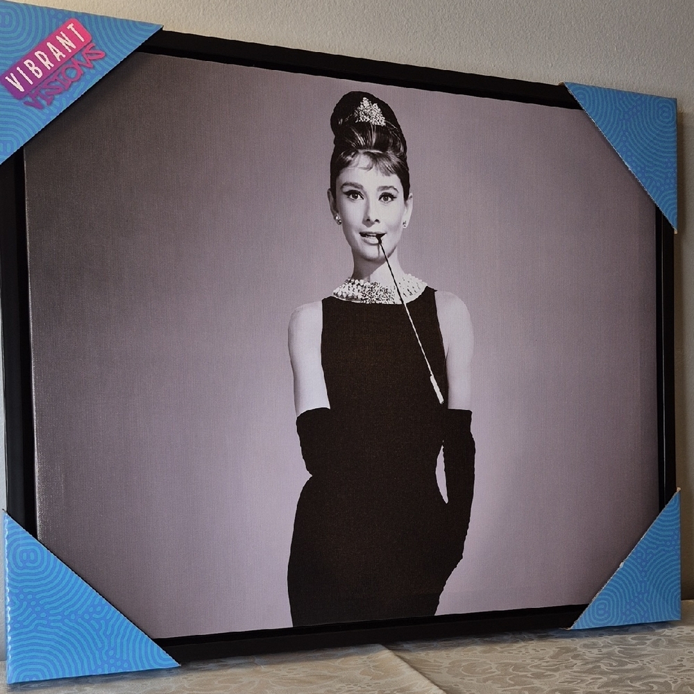 Audrey Hepburn Vibrant Creations Canvas Art